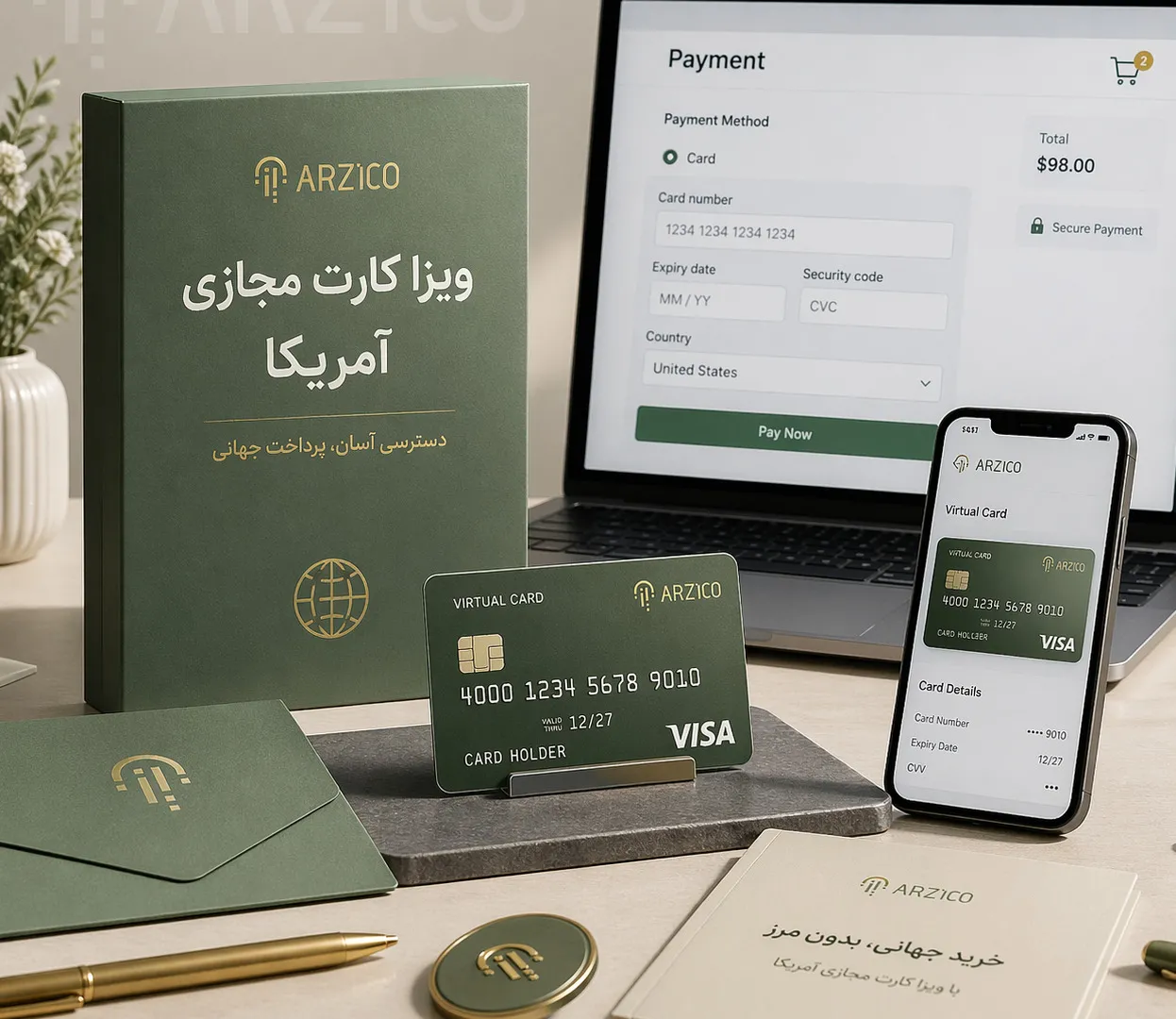 ویزا کارت مجازی آمریکا